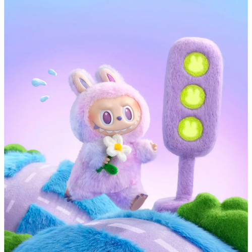 Original Labubu Doll – 7inch Plush Toy Figure | Pop Mart Blind Box Collectible | Cute Labubu Keychain Plushie with Hanging Loop Cute Labubu Bunny Doll – Soft Plush Toy Figure with Flower