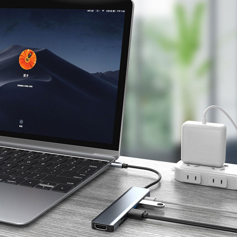 2-in-1 SPEED-X 8-in-1 Type-C Multiport Hub 4-in-1 | USB 3.0 x4, 4K HDMI, 5-in1 VGA, LAN, Audio, SD Card, Type-C PD | Aluminum Adapter for Laptop 6-in-1, MacBook Air/Pro M1 M2, iPad, Tablet, Mobile7-in-1 | Netflix & YouTube Supported